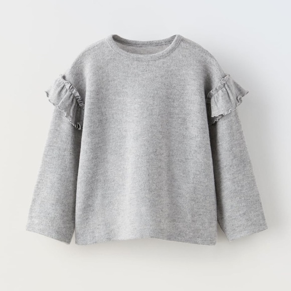 Zara Other - Zara Long Sleeve Ruffled Soft Touch Shirt, 2-3 years